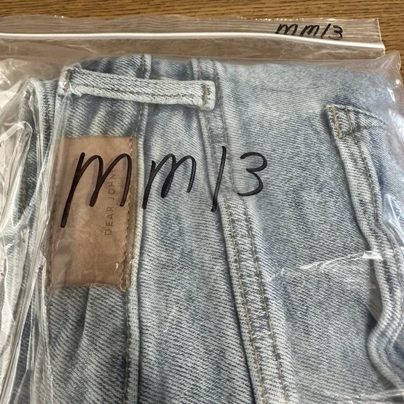 Dear John Frankie Straight Cropped Distressed Ripped High Rise Jeans Women Sz 30 - Picture 8 of 8